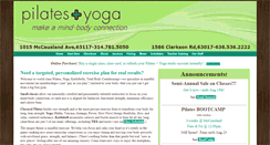 Desktop Screenshot of pilatesyogastudio.com